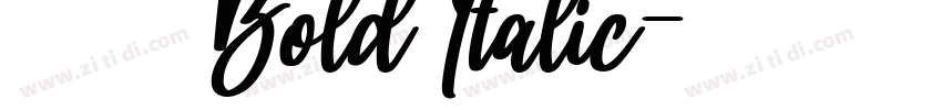 印品雅宋简 Bold Italic字体转换